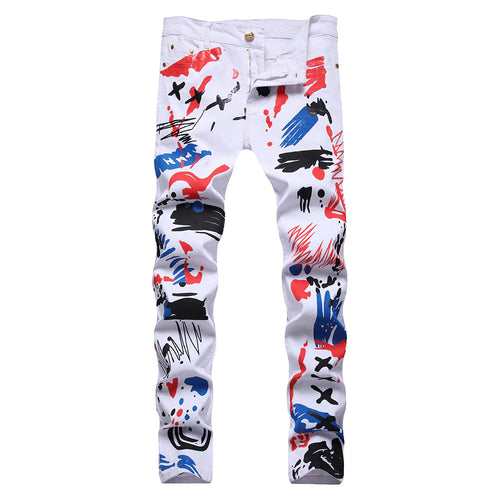 Fashion Print Unique Jeans