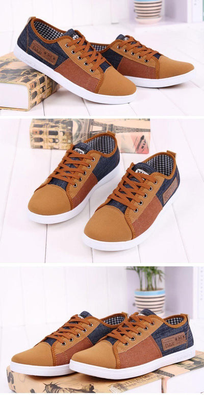 Men's Breathable Patchwork Shoes - TrendSettingFashions