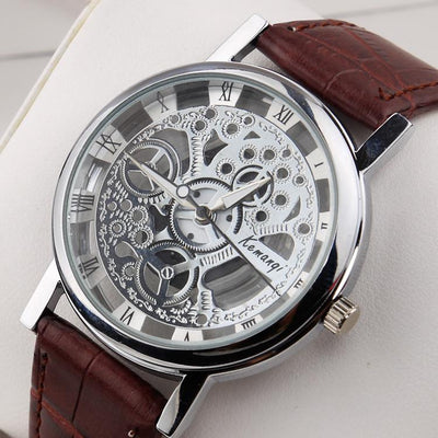 Men's Stainless Steel Fashion Skeleton Watch - TrendSettingFashions