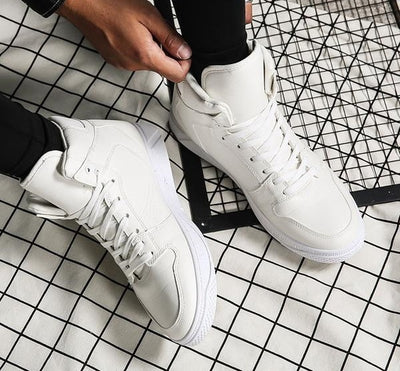 Men's Clean High Top Sneakers - TrendSettingFashions