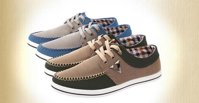 Men's Lace up All Match Canvas Shoe - TrendSettingFashions