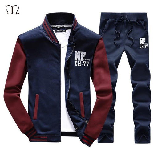 Men's Fashion Zip Sweater With Pants Up To 5XL - TrendSettingFashions