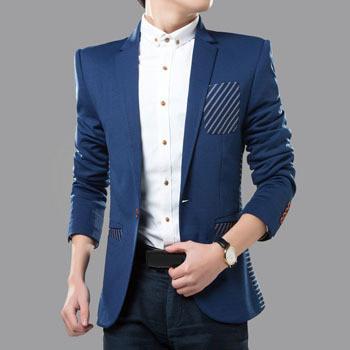 Men's Fashion Blazer With Pocket Design - TrendSettingFashions