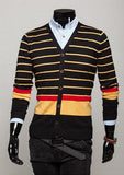 Men's Striped Cardigan - TrendSettingFashions