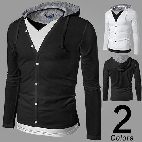 Men's Full Button Hoodie - TrendSettingFashions