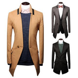 Men's Long Fashion Blazer - TrendSettingFashions 