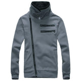 Men's Right Hand Zip with High Collar - TrendSettingFashions