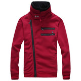 Men's Right Hand Zip with High Collar - TrendSettingFashions