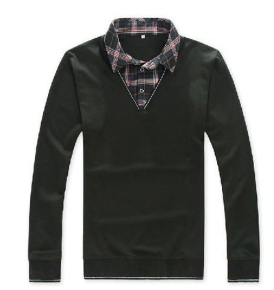 Men's Sweater With Turn Down Collar - TrendSettingFashions