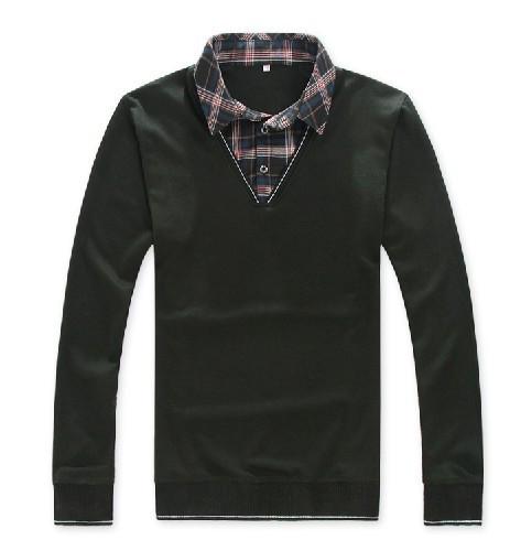 Men's Sweater With Turn Down Collar - TrendSettingFashions