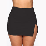 Women's Front Split Mini Skirt