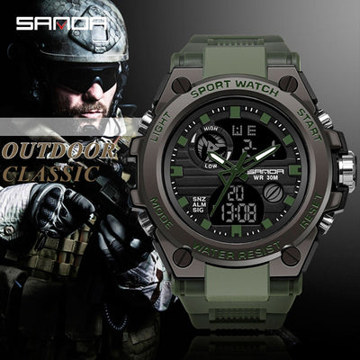 Men Digital Watch Shock Military Style
