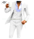 Men's 3 Pieces Suit Business Notch Lapel (Blazer+Vest+Pants) - TrendSettingFashions