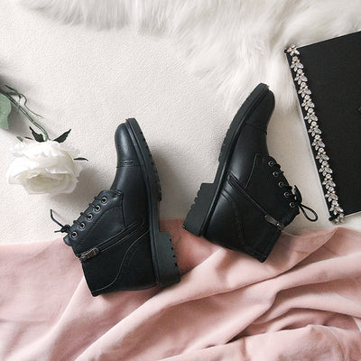 Women's Lace Up Ankle Boot - TrendSettingFashions