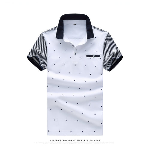 Men's Fashion Doted Polo - TrendSettingFashions 