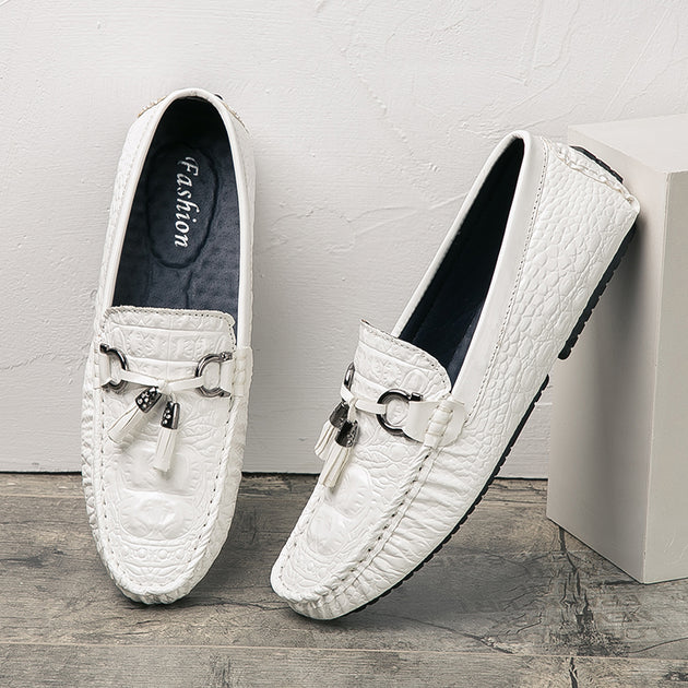 Crocodile Style Casual Oxfords In 4 Colors - TrendSettingFashions