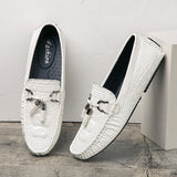 Crocodile Style Casual Oxfords In 4 Colors - TrendSettingFashions