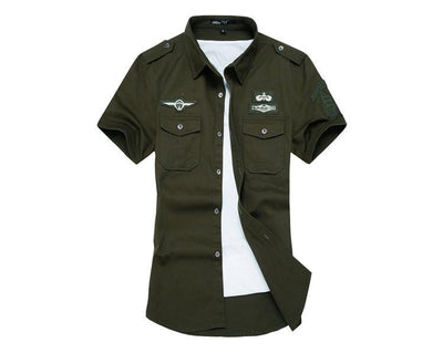 Men's Military Style T-Shirt - TrendSettingFashions