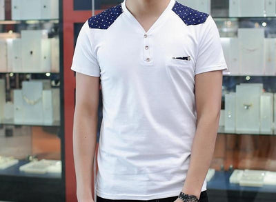Men's Fashion V-Neck T-Shirt - TrendSettingFashions