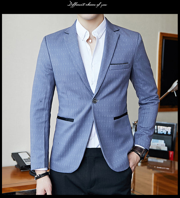 Men's Classic Business Fashion Design Blazer - TrendSettingFashions