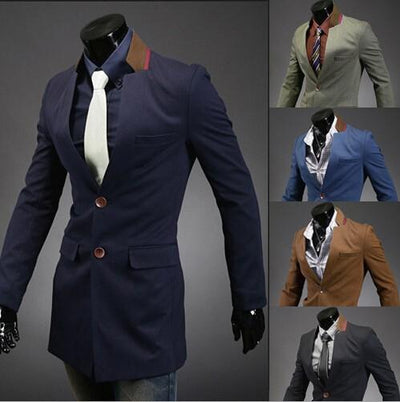 Men's Fashion Long Overcoat - TrendSettingFashions 