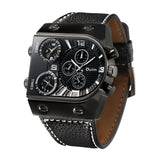 Men's Leather Strap Wristwatch