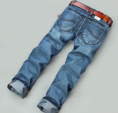 Men's Nostalgic Blue Jeans - TrendSettingFashions 