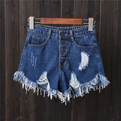 Women's High Waisted Jean Shorts