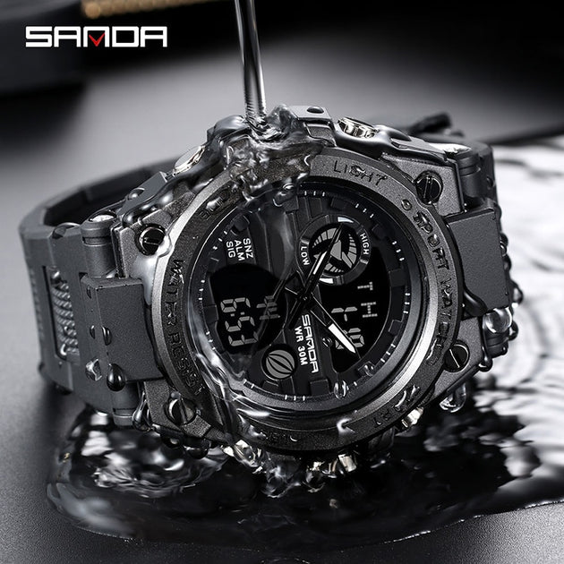Men Digital Watch Shock Military Style