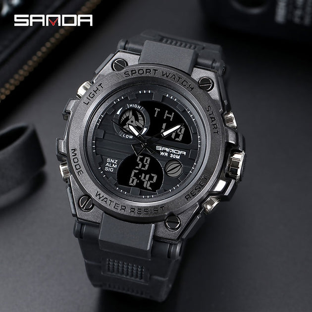Men Digital Watch Shock Military Style