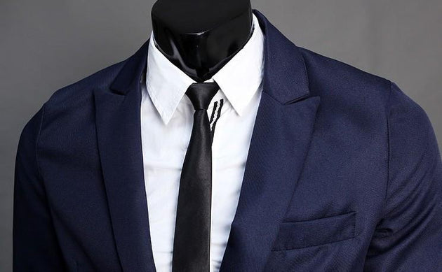 Men's Solid Color Suit Jacket - TrendSettingFashions