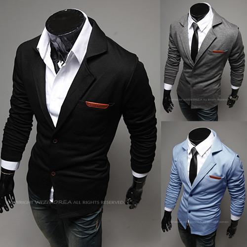 Men's Pocket Tone Suit Jacket Up To 2XL - TrendSettingFashions
