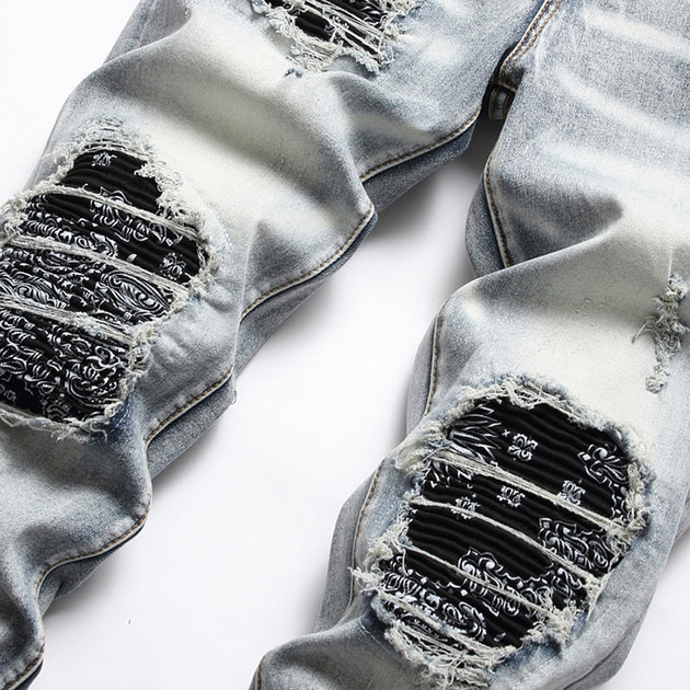 Men's denim ripped fashion Jeans(Up To Size 40) - TrendSettingFashions