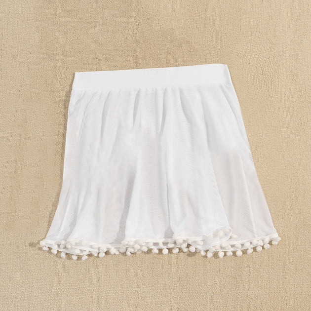 Women's Mesh Mini Skirt Thin Ladies Cover Up