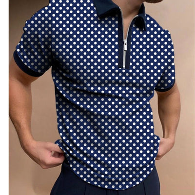 Men's Solid Color Polo Shirt Short Sleeve Shirt Up To 3XL