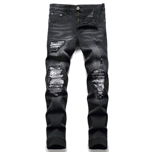 Men's denim ripped fashion Jeans(Up To Size 40) - TrendSettingFashions