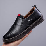 Men's Leather Summer Slip-On Loafers