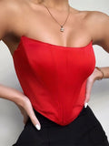 Women's Sleeveless Fashion Sexy Corset Crop Top