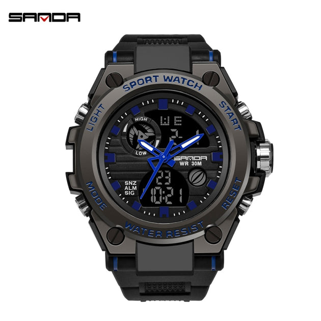 Men Digital Watch Shock Military Style