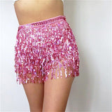 Women's Party Skirt Wrap Belt Glitter Sequins