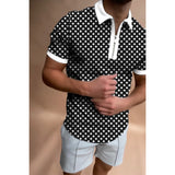 Men's Solid Color Polo Shirt Short Sleeve Shirt Up To 3XL