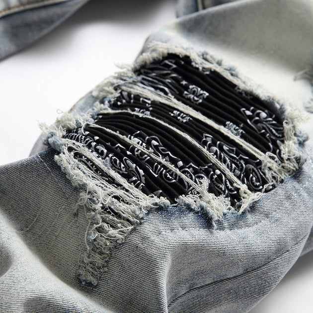 Men's denim ripped fashion Jeans(Up To Size 40) - TrendSettingFashions