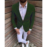 Stylish Houndstooth Men's 2PC Suit - TrendSettingFashions