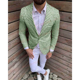 Stylish Houndstooth Men's 2PC Suit - TrendSettingFashions