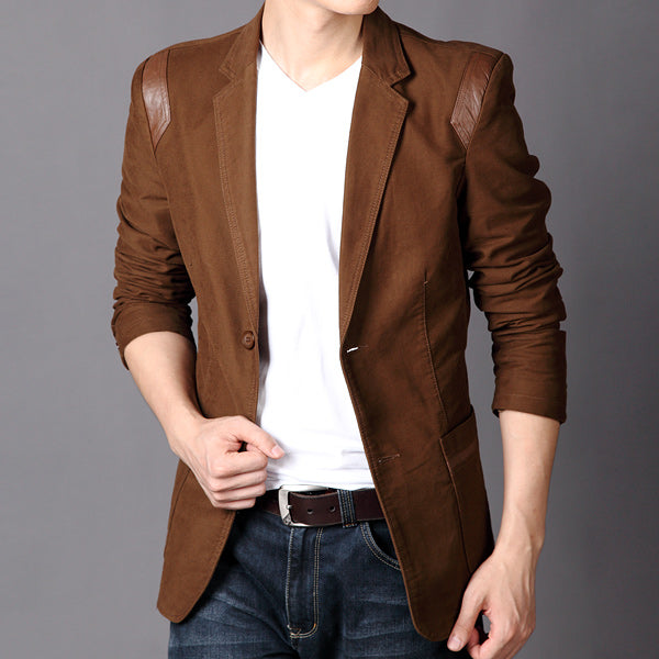Men's Pocket Design Blazer - TrendSettingFashions