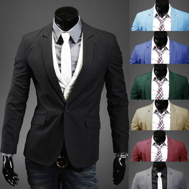 Men's Casual Suit Jacket Up To 2XL - TrendSettingFashions