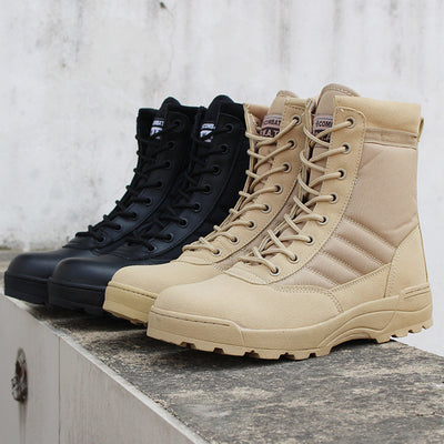 Men's Retro Combat Boots - TrendSettingFashions