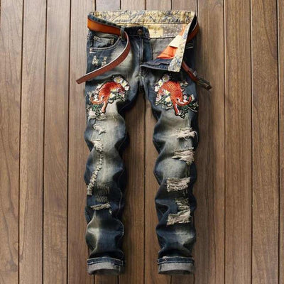 Men's Eye Of The Tiger Jeans - TrendSettingFashions