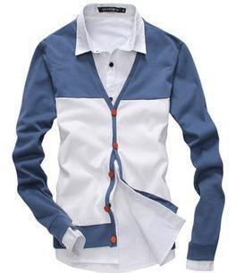 Men's 2 Tone Cardigan - TrendSettingFashions