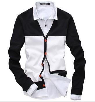 Men's 2 Tone Cardigan - TrendSettingFashions